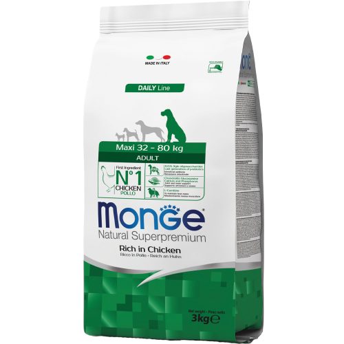 Monge Daily Line Maxi Adult Száraz Kutyatáp (Csirke) - 3 kg