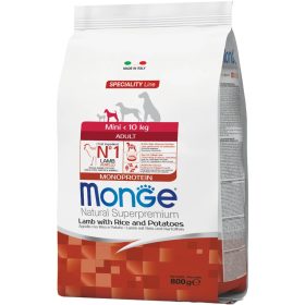   Monge Speciality Line Mini Adult Monoprotein Száraz Kutyatáp (Bárány, Rizs és Burgonya) - 0,8 kg