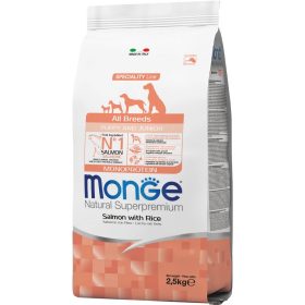   Monge Speciality Line Puppy & Junior Monoprotein Száraz Kutyatáp (Lazac és Rizs) - 2,5 kg