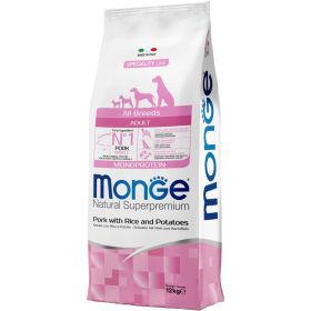   Monge Speciality Line Adult Monoprotein Száraz Kutyatáp (Sertés, Rizs és Burgonya) - 12 kg