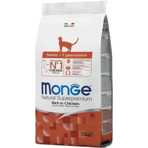Monge Daily Line Senior Száraz Macskatáp (Csirke) - 1,5 kg