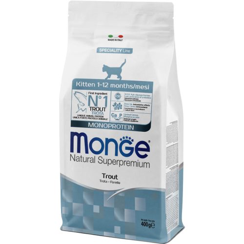 Monge Speciality Line Kitten Monoprotein Száraz Macskatáp (Pisztráng) - 0,4 kg