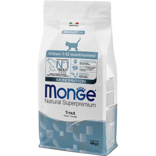 Monge Speciality Line Kitten Monoprotein Száraz Macskatáp (Pisztráng) - 0,4 kg