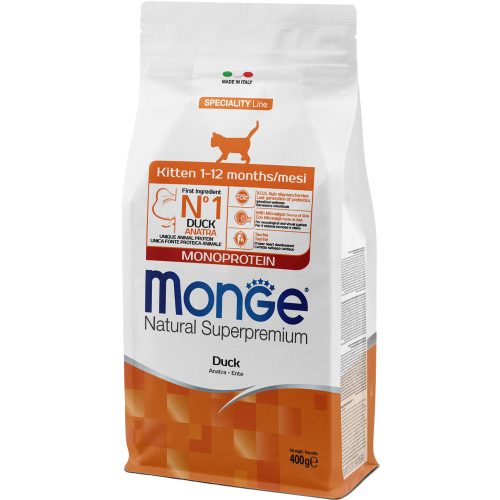 Monge Speciality Line Kitten Monoprotein Száraz Macskatáp (Kacsa) - 0,4 kg