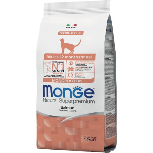 Monge Speciality Line Adult Monoprotein Száraz Macskatáp (Lazac) - 1,5 kg