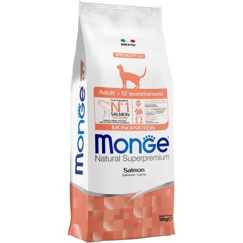Monge Speciality Line Adult Monoprotein Száraz Macskatáp (Lazac) - 10 kg