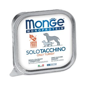   Monge Monoprotein Pate Alutálcás Kutyaeledel (100% Pulyka) - 150 g