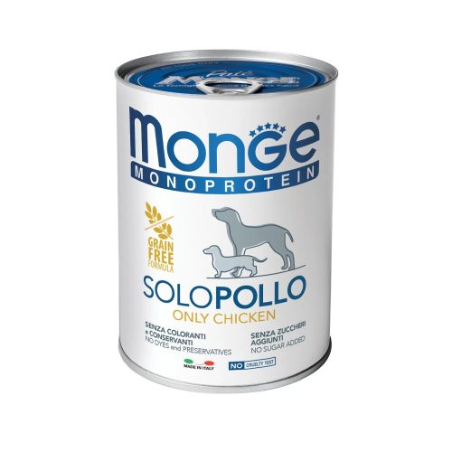 Monge Monoprotein Pate Konzerv Kutyáknak (100% Csirke) - 400 g