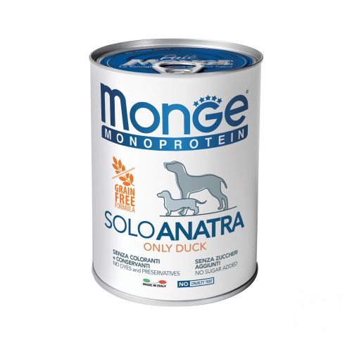 Monge Monoprotein Pate Konzerv Kutyáknak (100% Kacsa) - 400 g