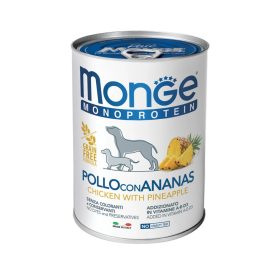   Monge Monoprotein Fruits Pate Konzerv Kutyáknak (Csirke és Ananász) - 400 g