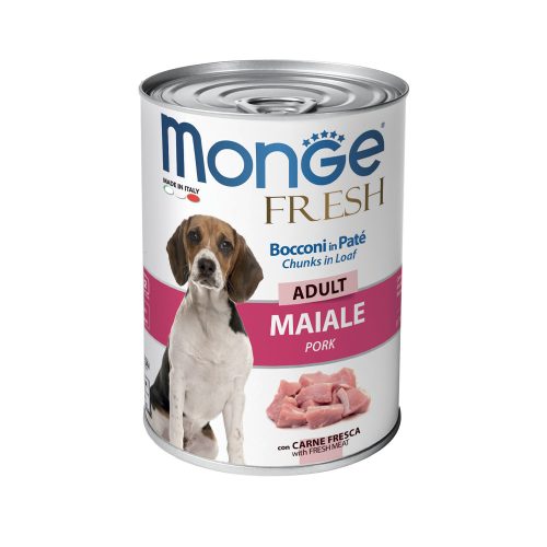 Monge Fresh Chunks in Loaf Adult Konzerv Kutyáknak (Sertés) - 400 g