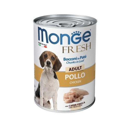 Monge Fresh Chunks in Loaf Adult Konzerv Kutyáknak (Csirke) - 400 g
