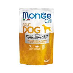   Monge Grill Adult Alutasakos Kutyaeledel (Csirke és Pulyka) - 100 g