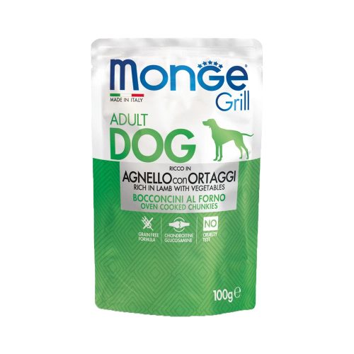 Monge Grill Adult Alutasakos Kutyaeledel (Bárány és Zöldségek) - 100 g