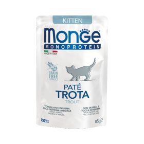   Monge Monoprotein Pate Kitten Macskaeledel (Pisztráng) - 85 g