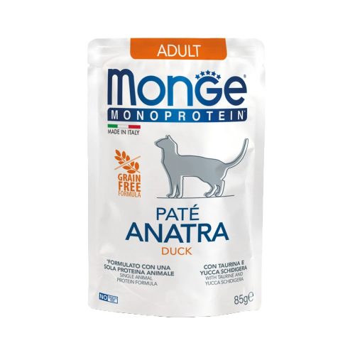 Monge Monoprotein Pate Adult Macskaeledel (Kacsa) - 85 g