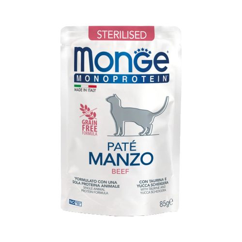 Monge Monoprotein Pate Sterilised Macskaeledel (Marha) - 85 g