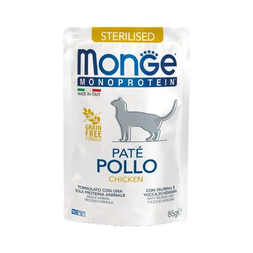 Monge Monoprotein Pate Sterilised Macskaeledel (Csirke) - 85 g