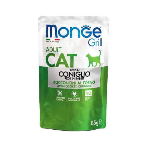 Monge Grill Adult Alutasakos Macskaeledel (Nyúl) - 85 g