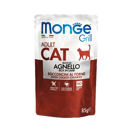 Monge Grill Adult Alutasakos Macskaeledel (Bárány) - 85 g