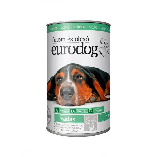 Euro Dog Konzerv Kutyáknak (Vad) - 1240 g