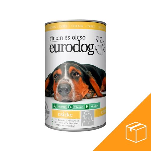 Euro Dog Konzerves Kutyaeledel (Csirke) - 12x1240 g