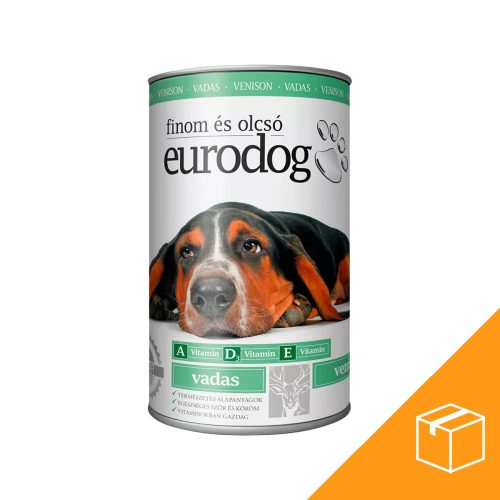Euro Dog Konzerves Kutyaeledel (Vad) - 12x1240 g