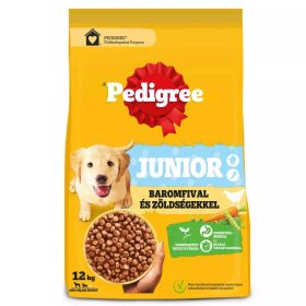   Pedigree Medium & Large Junior Száraz Kutyatáp (Baromfi és Zöldségek) - 12 kg