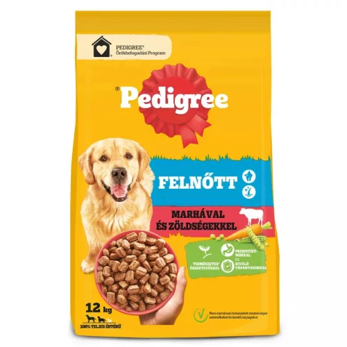 Pedigree Medium & Large Adult Száraz Kutyatáp (Marha és Zöldségek) - 12 kg