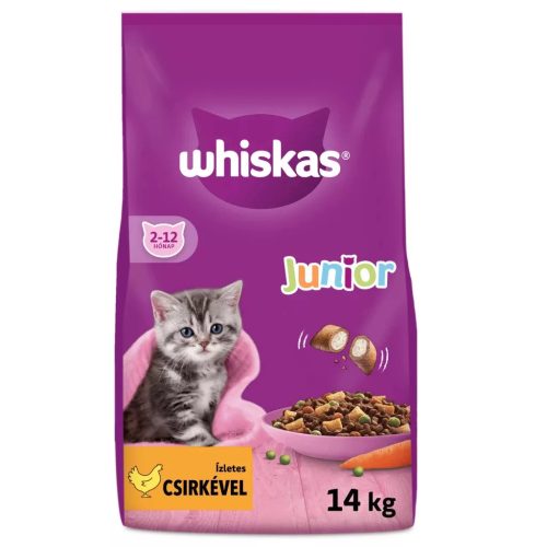 Whiskas Junior Száraz Macskatáp (Csirke) - 14 kg