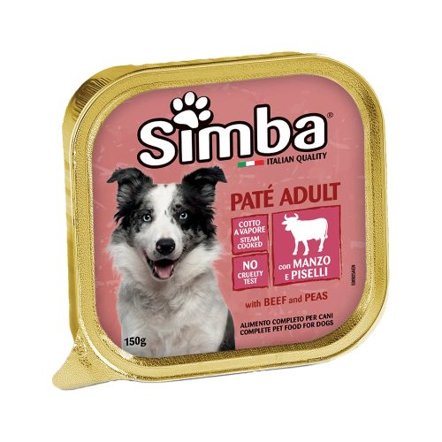 Simba Paté Alutálcás Kutyaeledel (Marha és Borsó) - 150 g