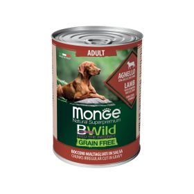  Monge BWild Adult Gabonamentes Konzerv Kutyáknak (Bárány, Sütőtök és Cukkini) - 400 g
