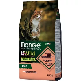   Monge BWild Adult Gabonamentes Száraz Macskatáp (Lazac és Borsó) - 1,5 kg