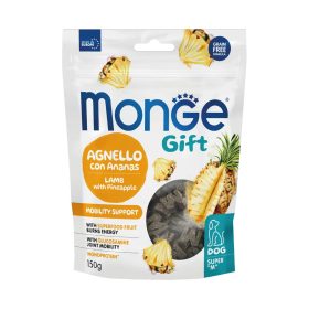   Monge GIFT Mozgástámogató Monoprotein Jutalomfalat Kutyáknak (Bárány és Ananász) - 150 g