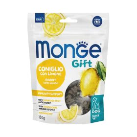   Monge GIFT Immunrendszer Erősítő Monoprotein Jutalomfalat Kutyáknak (Nyúl és Citrom) - 150 g