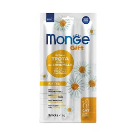   Monge GIFT Kitten Puha Rúd Monoprotein Jutalomfalat Macskáknak (Pisztráng és Kamilla) - 15 g
