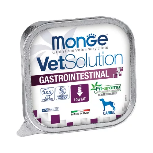 Monge VetSolution Gyógytáp (Emésztési Problémákra) Alutálcás Kutyaeledel - 150 g
