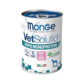   Monge VetSolution Gyógytáp (Ételérzékenységre Monoprotein) Konzerv Kutyáknak (Sertés) - 400 g