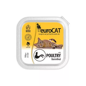 Euro Cat Alutálcás Macskaeledel (Baromfi) - 100 g