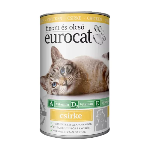 Euro Cat Konzerv Macskáknak (Csirke) - 415 g