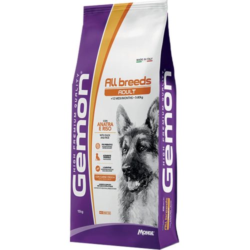 Gemon Adult Száraz Kutyatáp (Kacsa és Rizs) - 15 kg