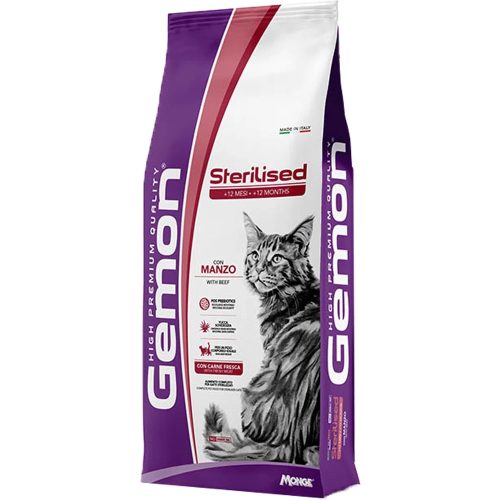 Gemon Sterilised Száraz Macskatáp (Marha) - 2 kg