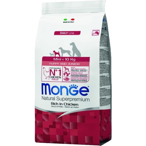Monge Breeders Daily Line Mini Puppy & Junior Száraz Kutyatáp (Csirke) - 15 kg