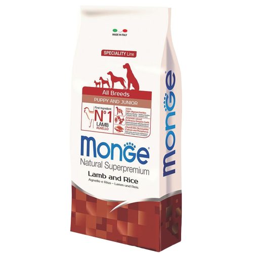 Monge Breeders Speciality Line Mini Puppy & Junior Monoprotein Száraz Kutyatáp (Bárány és Rizs) - 15 kg