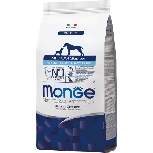 Monge Breeders Daily Line Medium Starter Száraz Kutyatáp (Csirke) - 15 kg