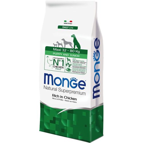 Monge Breeders Daily Line Maxi Puppy & Junior Száraz Kutyatáp (Csirke) - 15 kg
