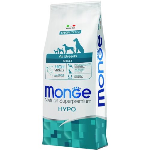 Monge Breeders Speciality Line Adult Hipoallergén Száraz Kutyatáp (Lazac és Tonhal) - 15 kg