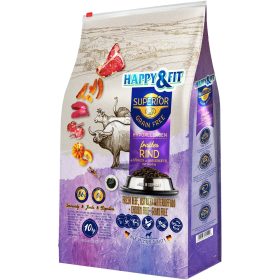   Happy&Fit Superior Hipoallergén Száraz Kutyatáp (Friss Marha, Strucc, Vízibivaly és Sütőtök) - 10 kg