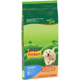   Friskies Junior Száraz Kutyatáp (Csirke, Zöldségek és Tej) - 15 kg