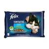 Felix Fantastic Nedves Macskaeledel Aszpikban (Lazac, Cukkini, Pisztráng, és Zöldbab) - 4x85 g